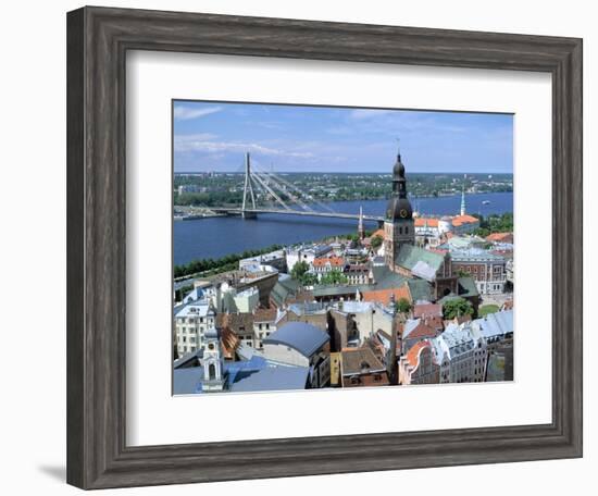 The View from St Peters Spire, Riga, Latvia-Peter Thompson-Framed Photographic Print