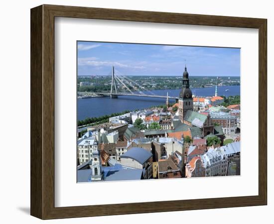 The View from St Peters Spire, Riga, Latvia-Peter Thompson-Framed Photographic Print