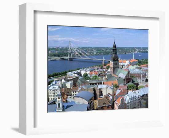 The View from St Peters Spire, Riga, Latvia-Peter Thompson-Framed Photographic Print