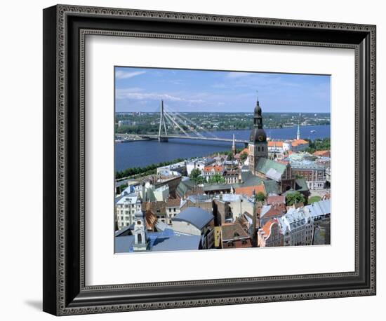 The View from St Peters Spire, Riga, Latvia-Peter Thompson-Framed Photographic Print