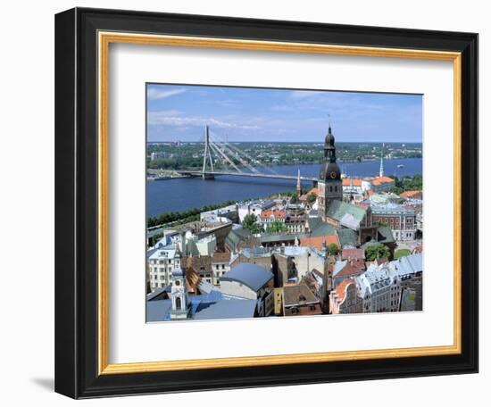 The View from St Peters Spire, Riga, Latvia-Peter Thompson-Framed Photographic Print