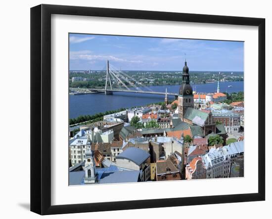 The View from St Peters Spire, Riga, Latvia-Peter Thompson-Framed Photographic Print