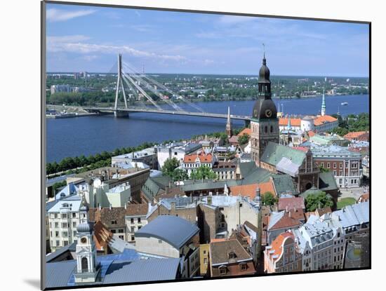 The View from St Peters Spire, Riga, Latvia-Peter Thompson-Mounted Photographic Print