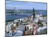 The View from St Peters Spire, Riga, Latvia-Peter Thompson-Mounted Photographic Print