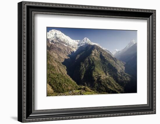 The View from Upper-Chomrong, around 2210M-Andrew Taylor-Framed Photographic Print