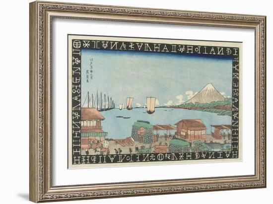 The View of Takanawa in Edo, 1830-1836-Keisai Eisen-Framed Giclee Print