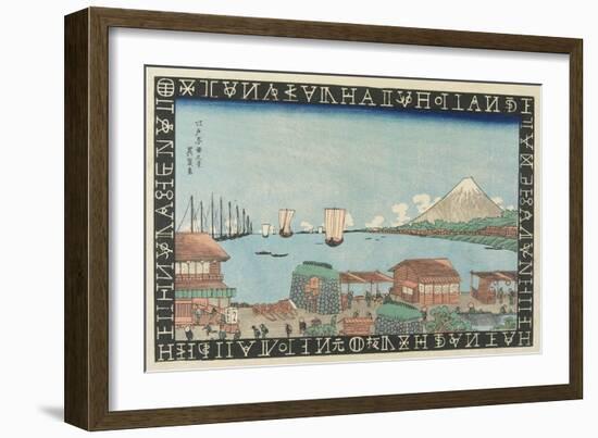 The View of Takanawa in Edo, 1830-1836-Keisai Eisen-Framed Giclee Print