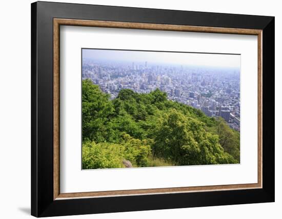 The View Out over Sapporo City from the Summit of Mt Maruyama, Hokkaido, Japan-Paul Dymond-Framed Photographic Print