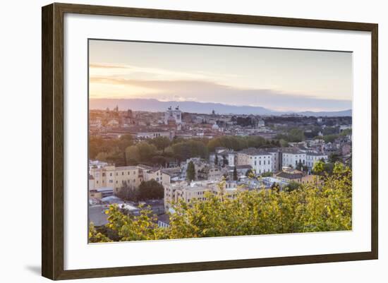 The View over the Rooftops of Rome from Gianicolo.-Julian Elliott-Framed Photographic Print