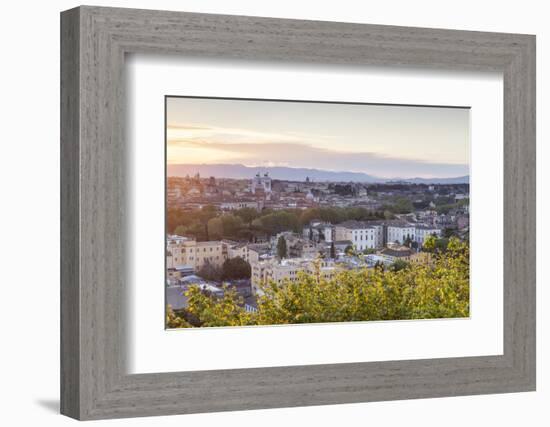 The View over the Rooftops of Rome from Gianicolo.-Julian Elliott-Framed Photographic Print