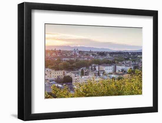The View over the Rooftops of Rome from Gianicolo.-Julian Elliott-Framed Photographic Print