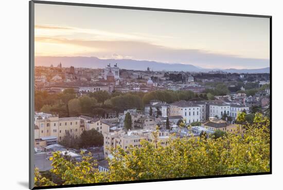 The View over the Rooftops of Rome from Gianicolo.-Julian Elliott-Mounted Photographic Print