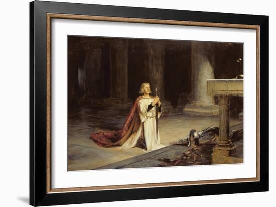 The Vigil, 1884-John Pettie-Framed Giclee Print