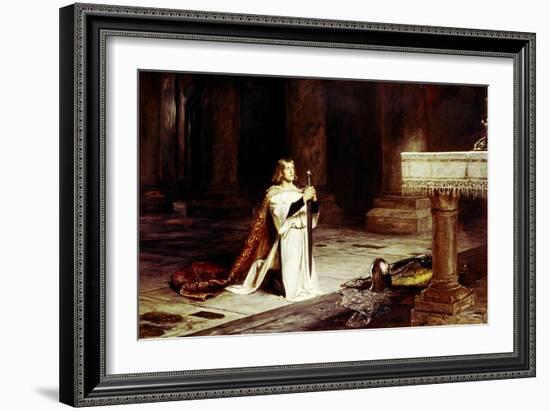 The Vigil-John Pettie-Framed Giclee Print