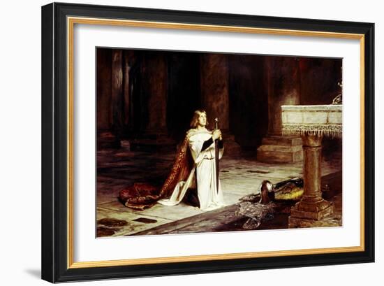 The Vigil-John Pettie-Framed Giclee Print