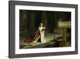 The Vigil-John Pettie-Framed Giclee Print
