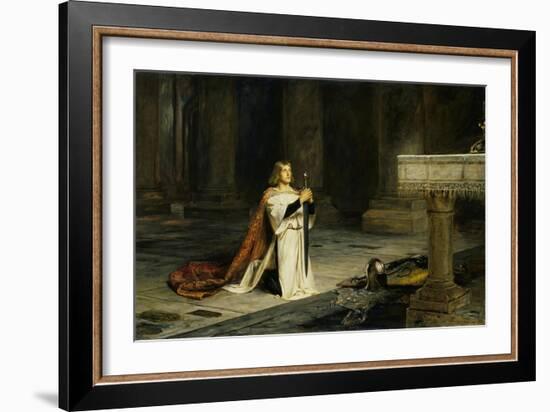 The Vigil-John Pettie-Framed Giclee Print