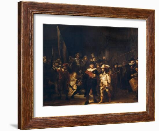 The Vigil-Rembrandt van Rijn-Framed Giclee Print