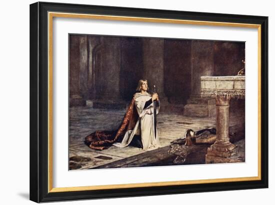 The Vigil-John Pettie-Framed Giclee Print