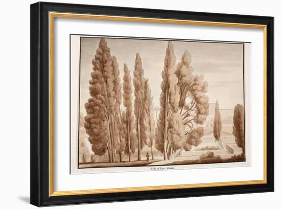 The Villa D'Este, 1833-Agostino Tofanelli-Framed Giclee Print