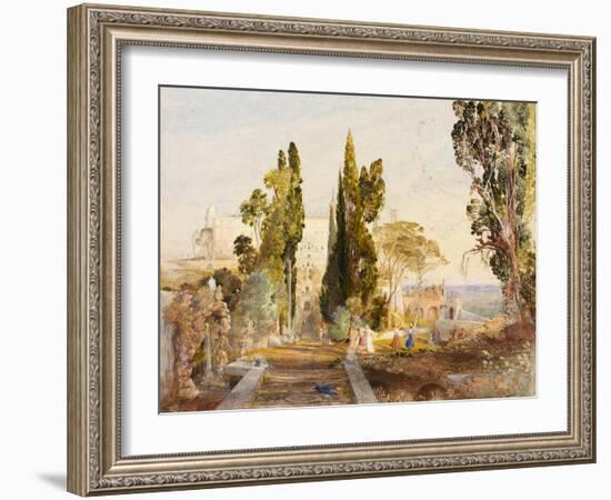 The Villa d'Este, 19th Century-Samuel Palmer-Framed Giclee Print