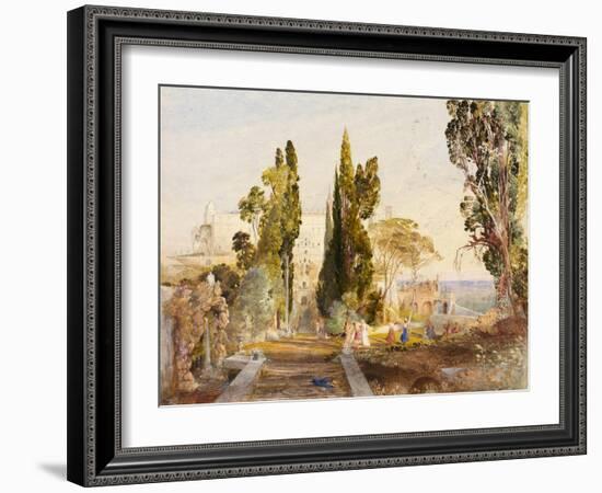 The Villa d'Este, 19th Century-Samuel Palmer-Framed Giclee Print