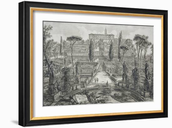 The Villa D'Este at Tivoli-Giovanni Battista Piranesi-Framed Giclee Print