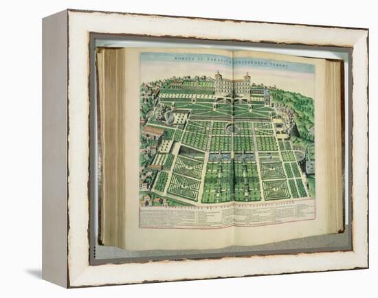 The Villa D'Este Palace and Gardens, Tivoli, from "Theatrum Civitatum", 1663-Joan Blaeu-Framed Premier Image Canvas