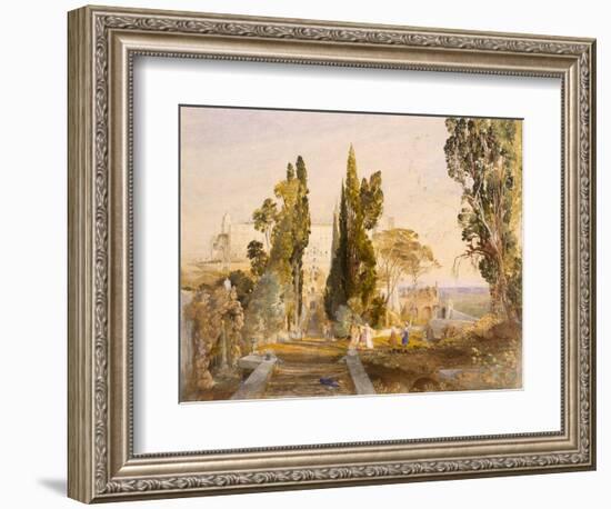 The Villa D'Este, Tivoli, 1837-Samuel Palmer-Framed Giclee Print