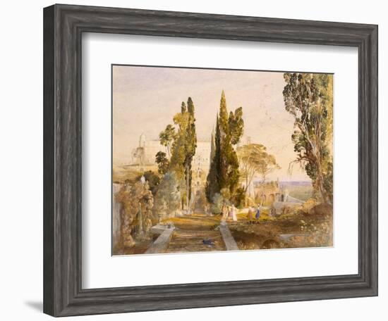 The Villa D'Este, Tivoli, 1837-Samuel Palmer-Framed Giclee Print