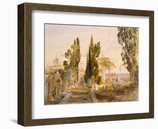 The Villa D'Este, Tivoli, 1837-Samuel Palmer-Framed Giclee Print