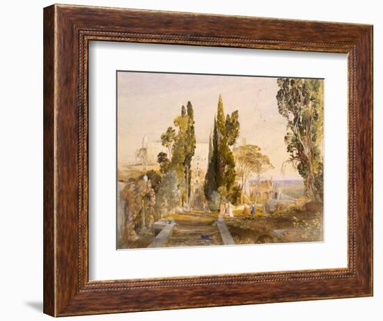 The Villa D'Este, Tivoli, 1837-Samuel Palmer-Framed Giclee Print