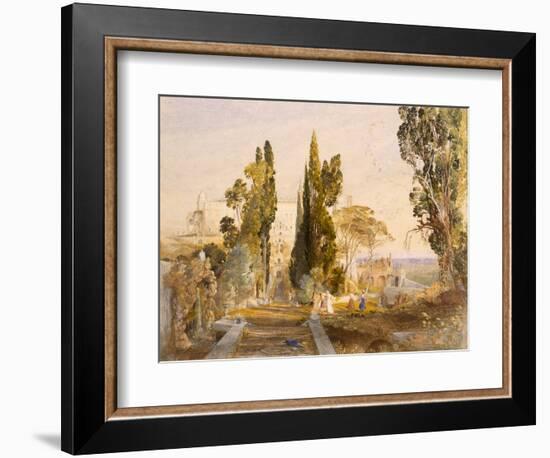 The Villa D'Este, Tivoli, 1837-Samuel Palmer-Framed Giclee Print