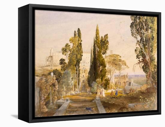 The Villa D'Este, Tivoli, 1837-Samuel Palmer-Framed Premier Image Canvas