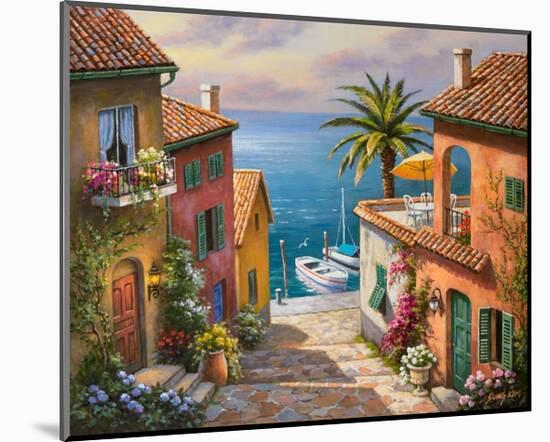 The Villa’s Private Dock-Sung Kim-Mounted Art Print