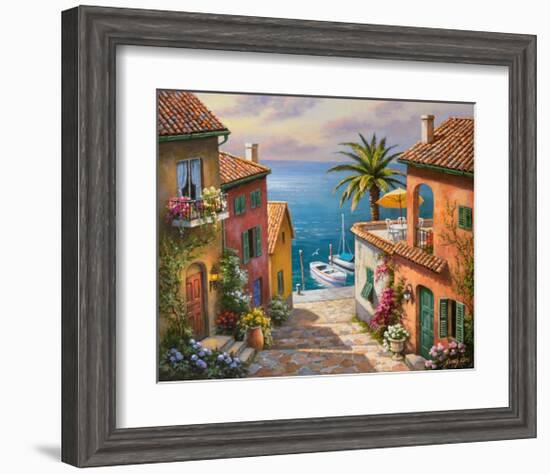 The Villa’s Private Dock-Sung Kim-Framed Premium Giclee Print