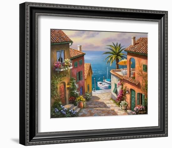 The Villa’s Private Dock-Sung Kim-Framed Premium Giclee Print