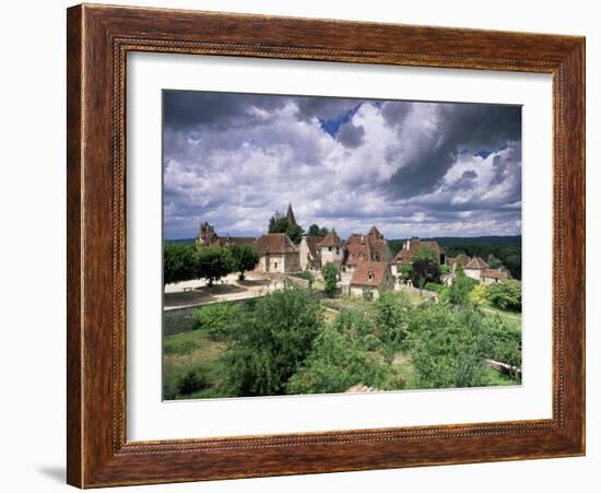 The Village Amidst the Verdant Surroundings of the Dordogne Valley, Midi-Pyrenees, France-Ruth Tomlinson-Framed Photographic Print