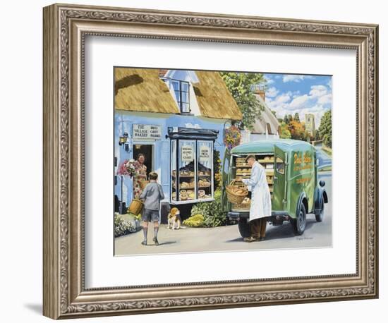 The Village Bakery-Trevor Mitchell-Framed Giclee Print