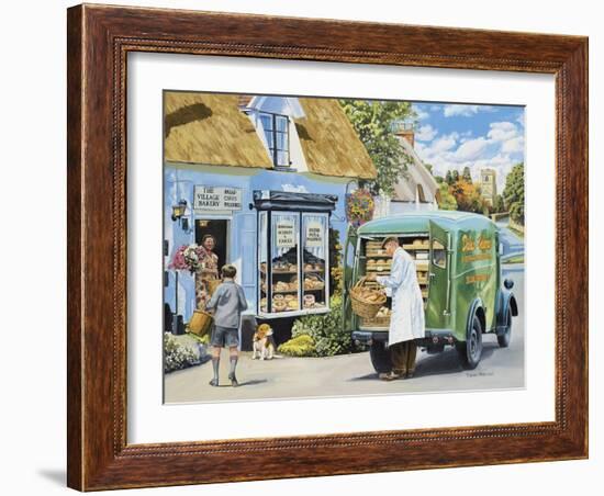 The Village Bakery-Trevor Mitchell-Framed Giclee Print