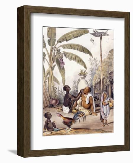 The Village Barber, 1842-William Tayler-Framed Giclee Print