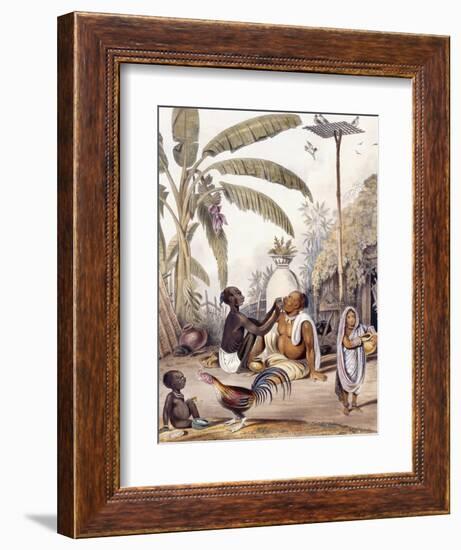 The Village Barber, 1842-William Tayler-Framed Giclee Print