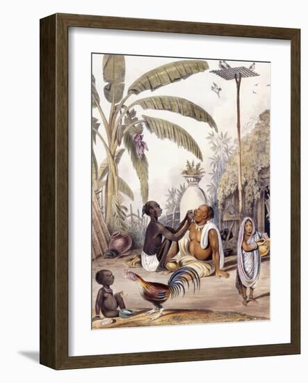 The Village Barber, 1842-William Tayler-Framed Giclee Print