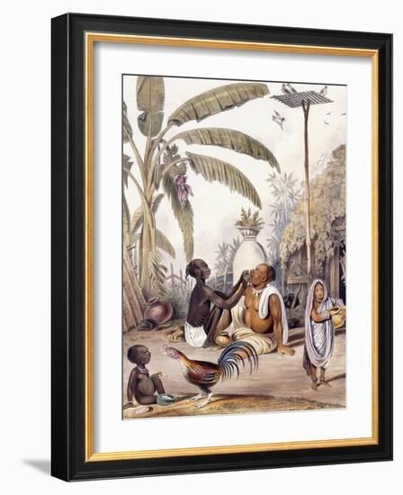 The Village Barber, 1842-William Tayler-Framed Giclee Print