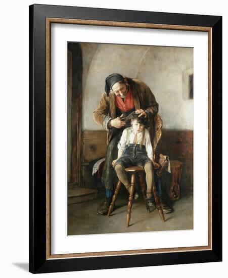 The Village Barber-Nicolaos Gysis-Framed Giclee Print