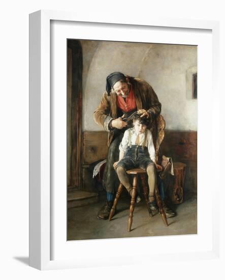 The Village Barber-Nicolaos Gysis-Framed Giclee Print
