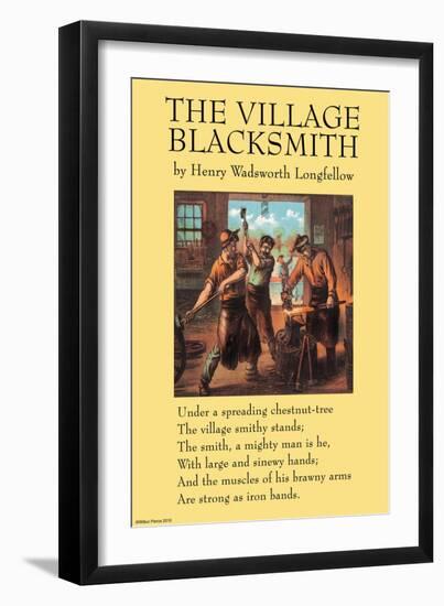 The Village Blacksmith-null-Framed Art Print