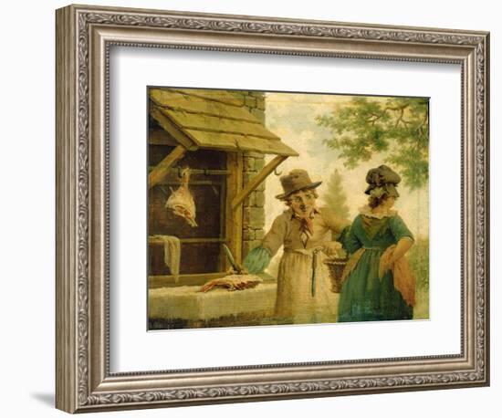 The Village Butcher-John Cranch-Framed Giclee Print