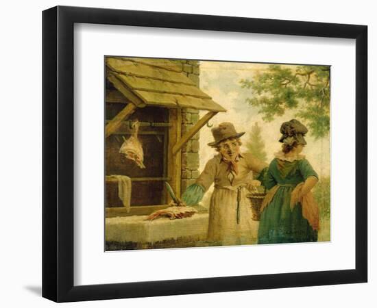 The Village Butcher-John Cranch-Framed Giclee Print