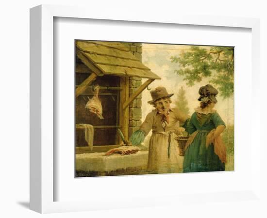 The Village Butcher-John Cranch-Framed Giclee Print